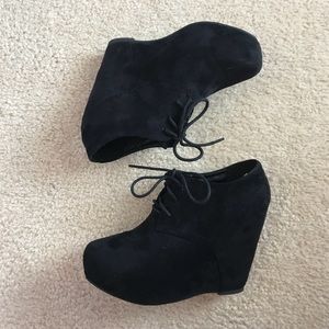 Black wedge heels from Charlotte Russe